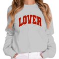thumbnail image 1 of YAYUBA Valentine Shirts for Women Love Heart Sweater Casual Long Sleeve Crewneck Pullover Sweatshirts Valentines day Tops, 1 of 5