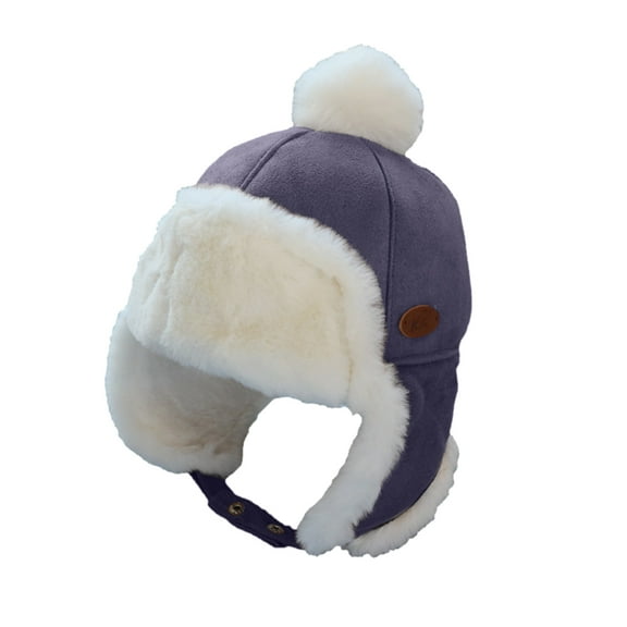 YAYUBA Winter Trapper Hat for Boys Girlsï¼Ushanka Trapper Earflap Cap Waterproof &Windproof Beanie Lined Kids Hat