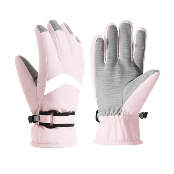 YAYUBA Winter Work Gloves,Winter Ski Gloves with Advanced for Enhanced Warmth and Windproof During Outdoor Sports Activities,Pink
