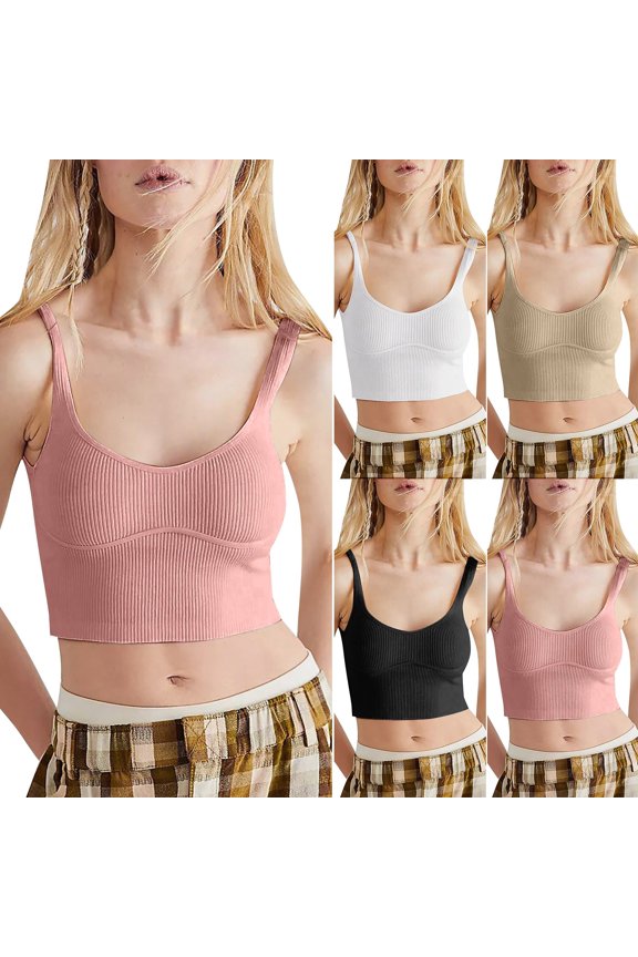 Women Tank Tops Pack Fashion Women's Vest Summer Crop Top Simple And Exquisite Design Casual Summer Clothes 2026