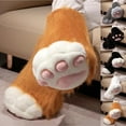 thumbnail image 1 of YAYUBA Women's Fur Cat Paw Boots Winter Plush Halloween Booties, 1 of 4