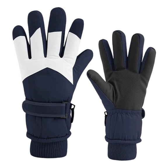 YAYUBA Womens Gloves,Winter Thermal Ski Gloves for Motorcycle Riding Sports Insulated Cold Weather with Advanced Touchscreen Technology,Dark Blue