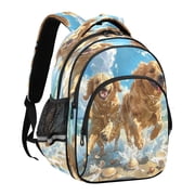 YAZAOO Backpack Fashio Beach Buddies Splashing Fun Pattern Suitable Schoolbag Traveling Bag