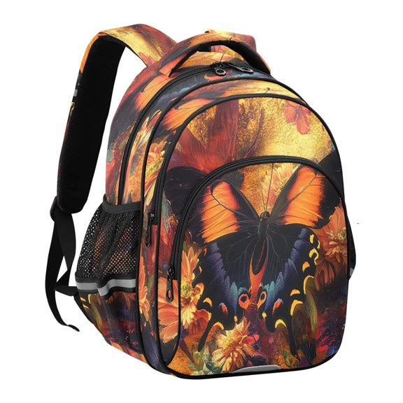YAZAOO Backpack Fashio Butterfly Blossom Beauty Pattern Suitable Schoolbag Traveling Bag