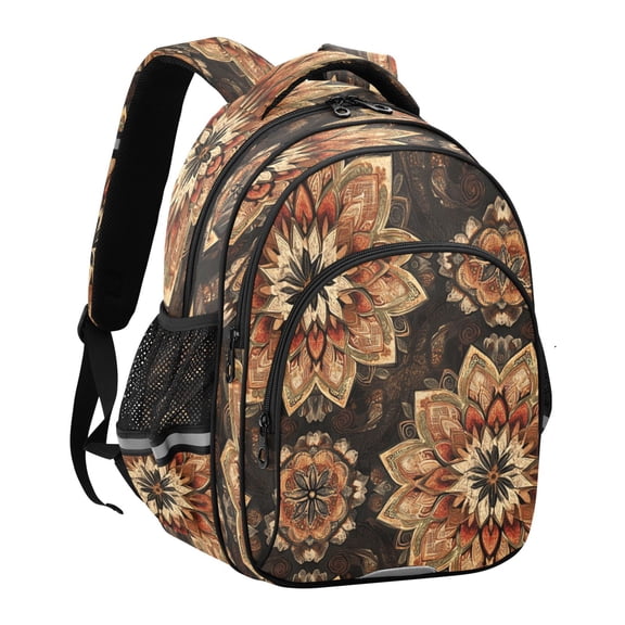 YAZAOO Backpack Fashio Earthy Elegance Pattern Suitable Schoolbag Traveling Bag