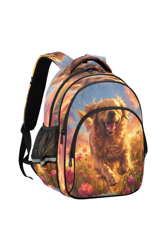 Backpack Fashio Fields Of Happiness Pattern Suitable Schoolbag Traveling Bag