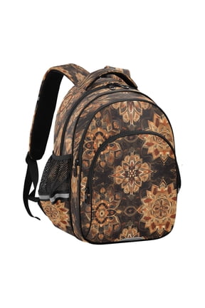 Backpack Fashio Golden Harmony Pattern Suitable Schoolbag Traveling Bag