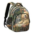 thumbnail image 1 of YAZAOO Backpack Fashio Paws and Petals Pattern Suitable Schoolbag Traveling Bag, 1 of 8