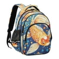 thumbnail image 1 of YAZAOO Backpack Fashio Radiant Koi Pattern Suitable Schoolbag Traveling Bag, 1 of 8
