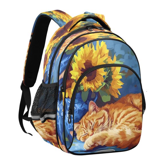 YAZAOO Backpack Fashio Sunlit Slumber Pattern Suitable Schoolbag Traveling Bag
