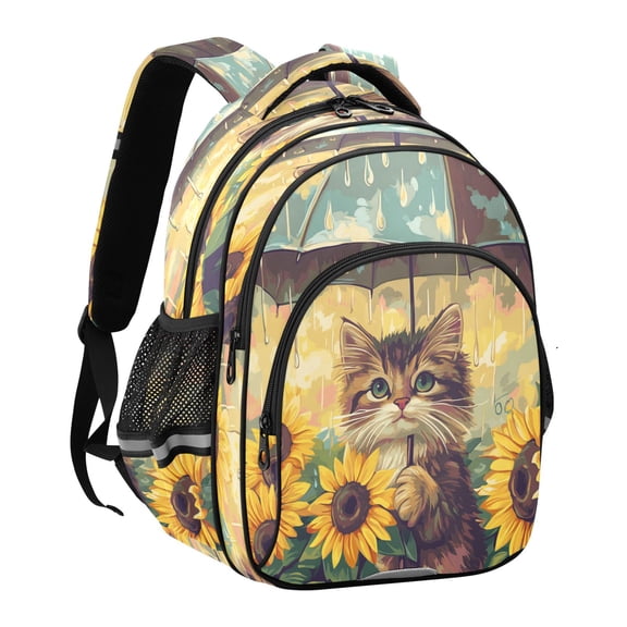 YAZAOO Backpack Fashio Sunny Umbrella Paws Pattern Suitable Schoolbag Traveling Bag