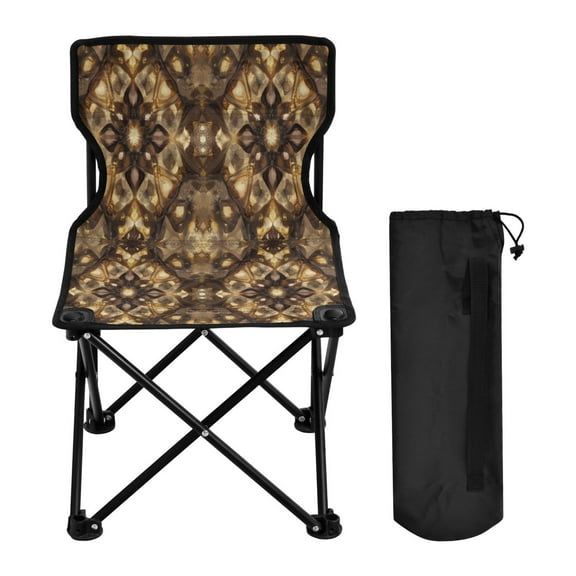 YAZAOO Camping Chairs Modern Amber Mosaic Pattern Folding chair