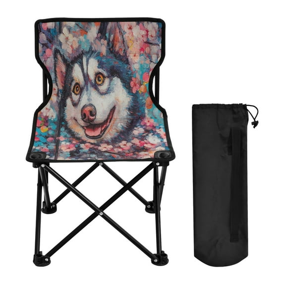 YAZAOO Camping Chairs Modern Cheerful Canine Pattern Folding chair