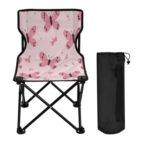 YAZAOO Camping Chairs Modern Fluttering Love Pattern Folding chair