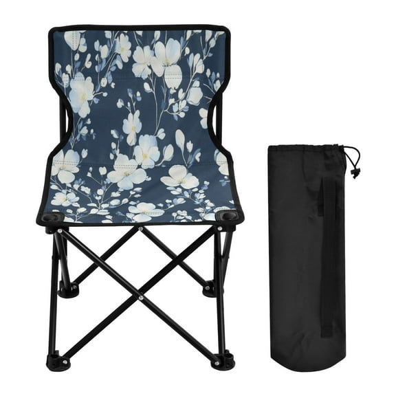 YAZAOO Camping Chairs Modern Midnight Blooms Pattern Folding chair