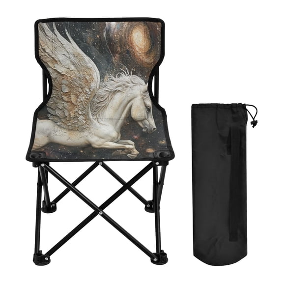 YAZAOO Camping Chairs Modern Unicorn in Space Pattern Folding chair