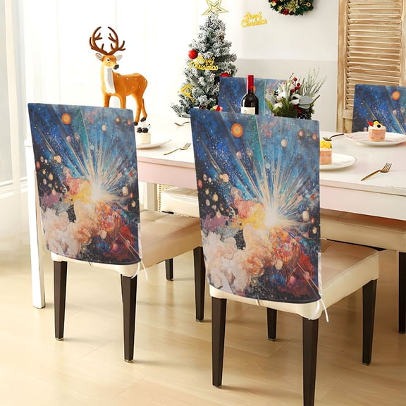 YAZAOO Chair Covers Set Home Kitchen Big Bang Party Decor Seat Back Cover Protector