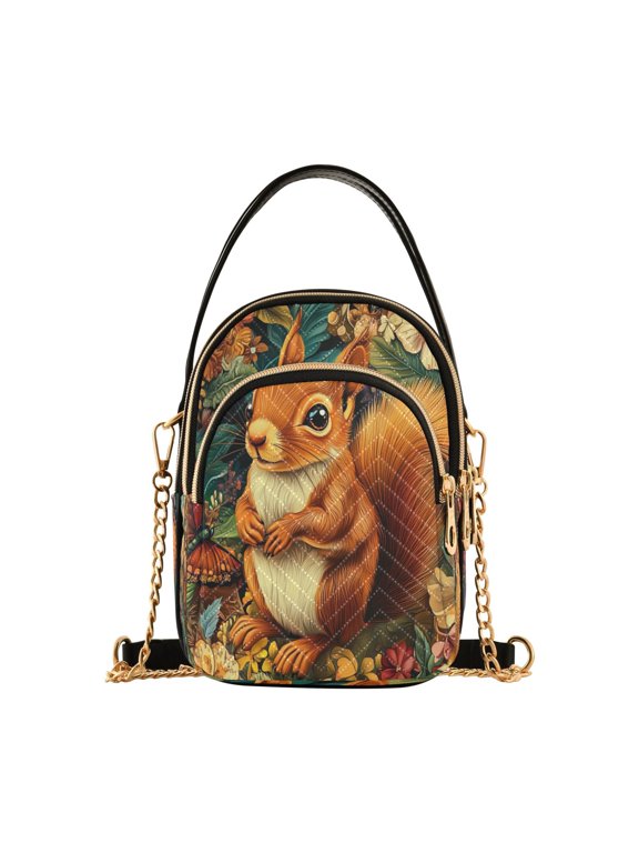 Cross Body Fashion Shoulder Waist Purse Bags Charming Squirrel Pocket Handbags