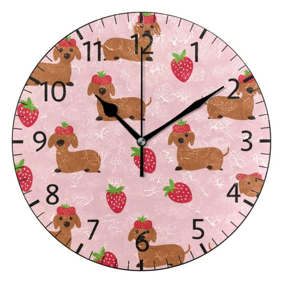YAZAOO Decorative Wall Clock Size:25cm Blooming Love Design Pattern Clock