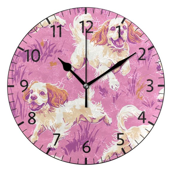 YAZAOO Decorative Wall Clock Size:25cm Bubbly Spring Design Pattern Clock