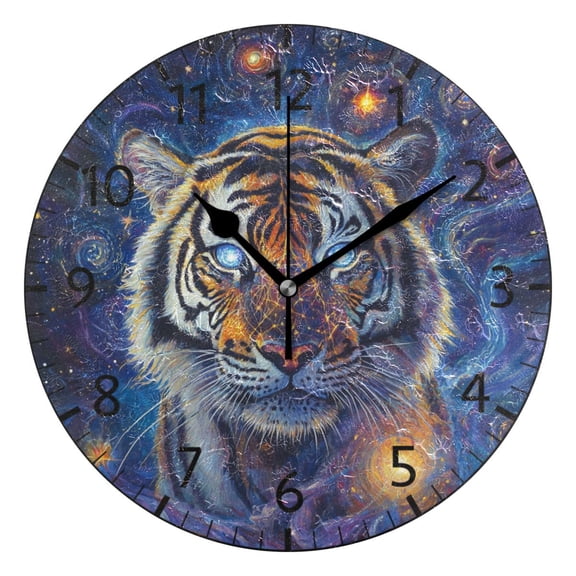 YAZAOO Decorative Wall Clock Size：25cm Celestial Guardian Design Pattern Clock