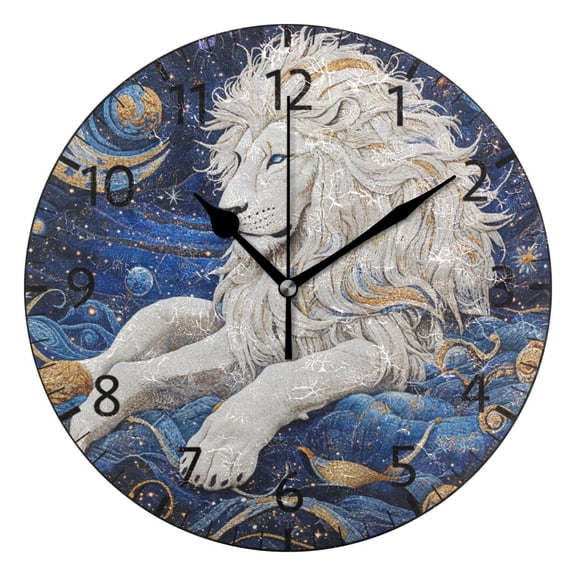 YAZAOO Decorative Wall Clock Size：25cm Celestial Guardian Design Pattern Clock