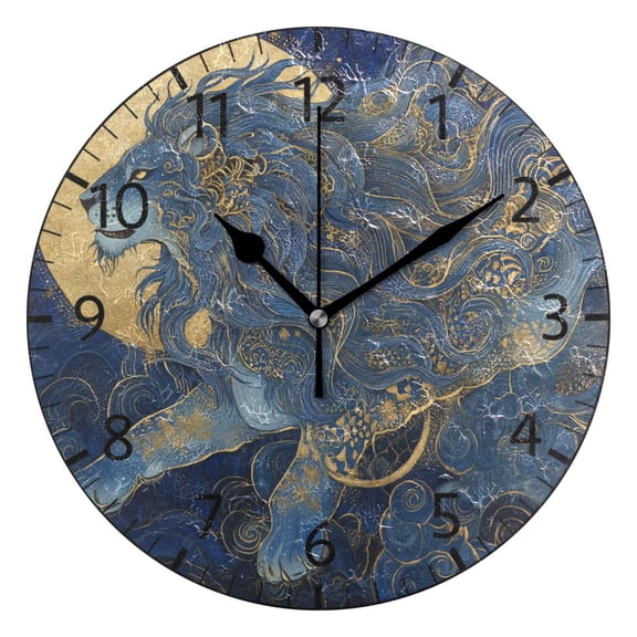 YAZAOO Decorative Wall Clock Size：25cm Celestial Majesty Design Pattern Clock