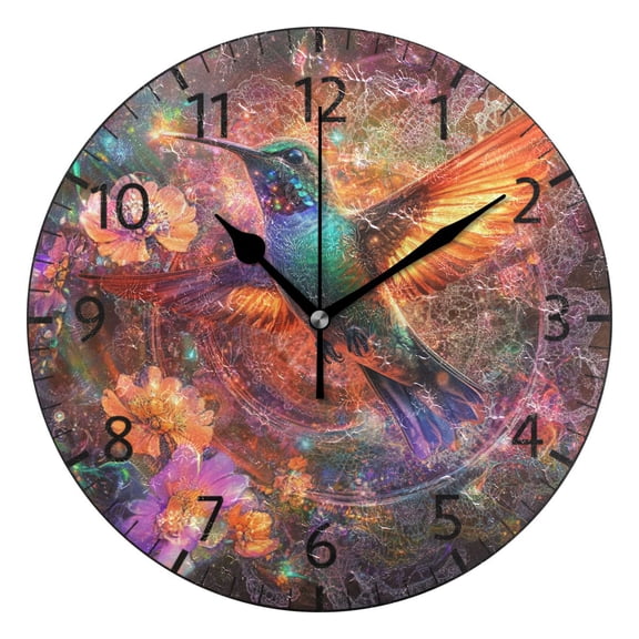 YAZAOO Decorative Wall Clock Size:25cm Cut Radiant Design Pattern Clock