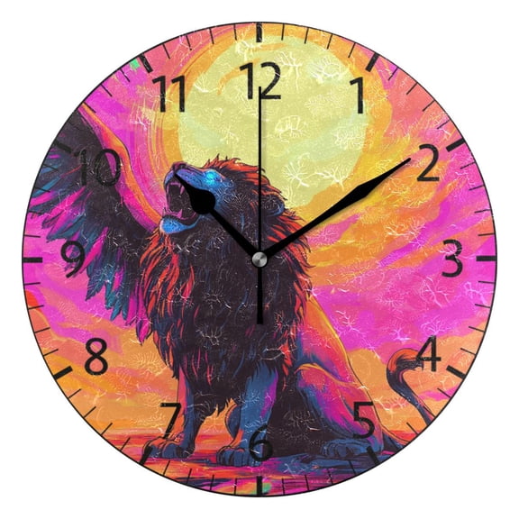 YAZAOO Decorative Wall Clock Size:25cm Majestic Dreamer Design Pattern Clock