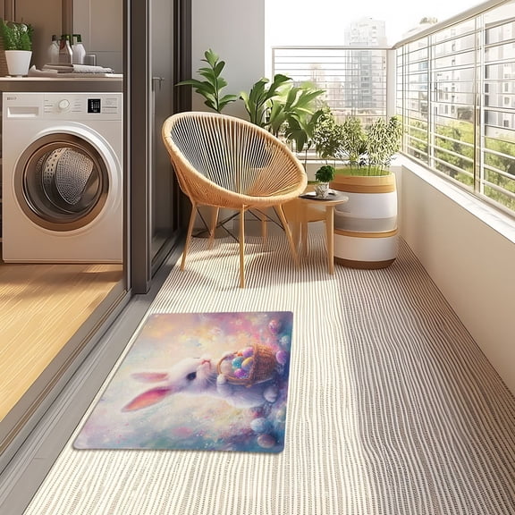 YAZAOO Floor Mats 32x20in Cosmic Cat Nap Creativity Doormats