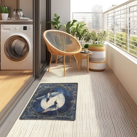 YAZAOO Floor Mats 32x20in Flight under The Moon Creativity Doormats