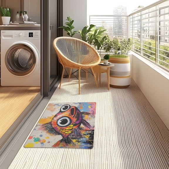 YAZAOO Floor Mats 32x20in Whimsical Wonder Creativity Doormats