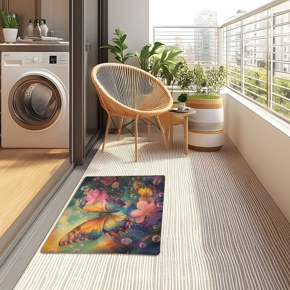 YAZAOO Floor Mats 32x20in Whispers Of Spring Creativity Doormats