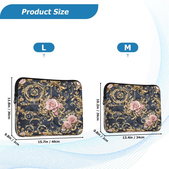 YAZAOO Laptop Sleeves Simplicity Creative Pattern Slim and Light YAZAOO Laptop Bag Style No.395600599