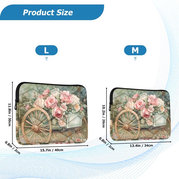 YAZAOO Laptop Sleeves Simplicity Creative Pattern Slim and Light YAZAOO Laptop Bag Style No.395645397