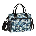 thumbnail image 1 of YAZAOO Lunch Bag Creative Serene Blue Floral Garden Cooler bag with Shoulder Strap, 1 of 6