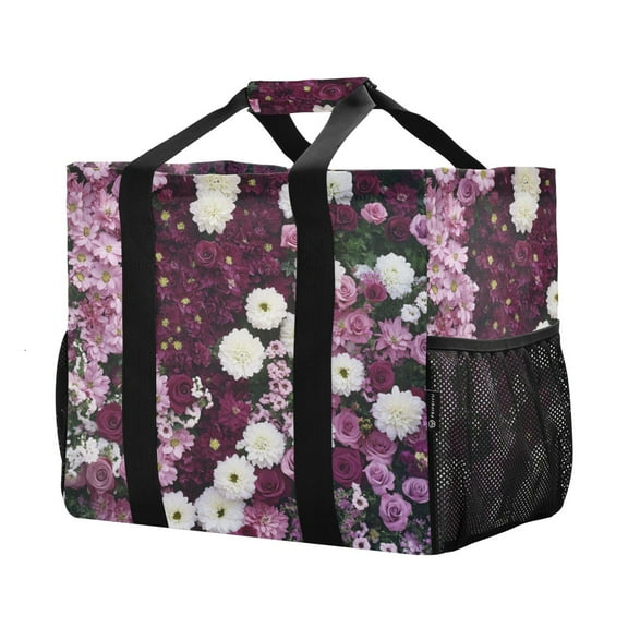 YAZAOO Mesh Beach Bags Totes Foldable Multiple Pockets Creatively 0_3 (49) Printed
