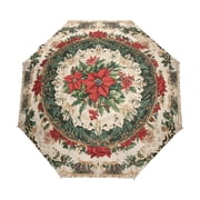 YAZAOO One-Touch Auto Open Close Rain Umbrella With Creative Midjourney_ffyy3_a_beautiful_christmas_fabric_pattern_with_intricate_lace__c425b853-2cfe-436e-91db-8 Pattern