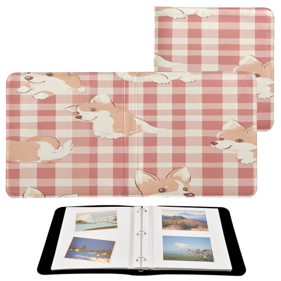 YAZAOO Photo Album Book Scrapbooking Corgis Charm Printed Picture Album