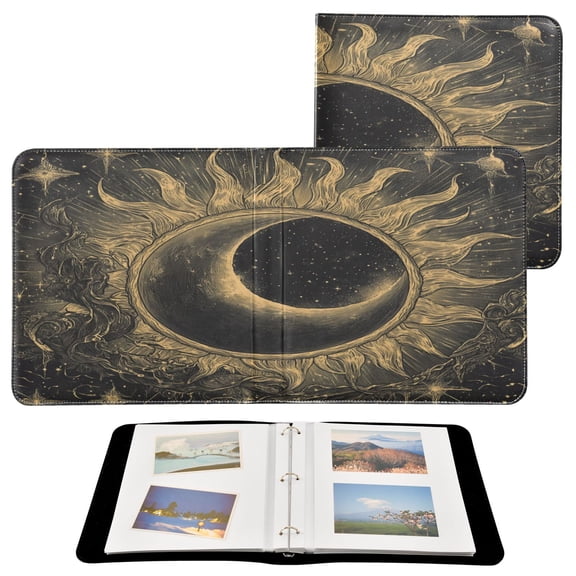 YAZAOO Photo Album Book Scrapbooking Cosmic Sunburst Printed Picture Album