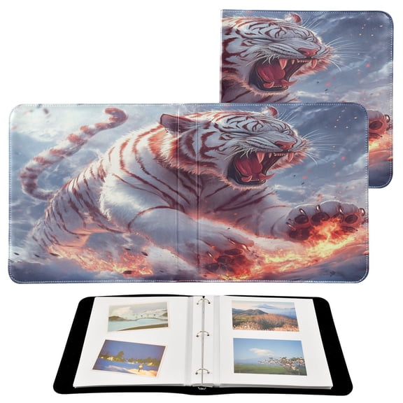 YAZAOO Photo Album Book Scrapbooking Tiger's Fury Printed Picture Album