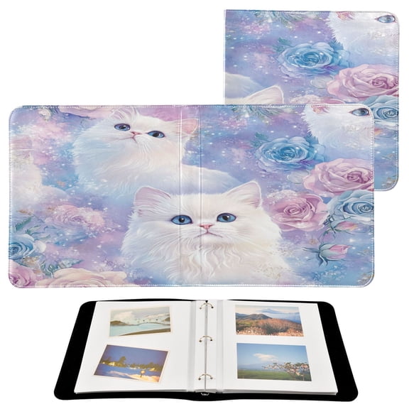 YAZAOO Photo Album Book Scrapbooking Whimsical Cat Garden Printed Picture Album