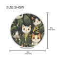 thumbnail image 1 of YAZAOO Round Tablecloth Cartoon Cats Peeking Pattern Tableclothes, 1 of 8