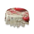 thumbnail image 1 of YAZAOO Round Tablecloth Valentines Day Heart Printing Pattern Tableclothes, 1 of 8