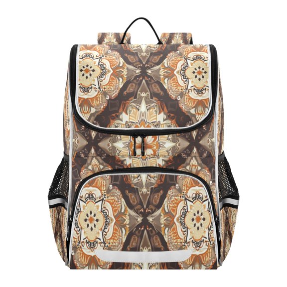 YAZAOO School Backpack Travel Bag Bookbags Bookbags Autumn Artistry Pattern
