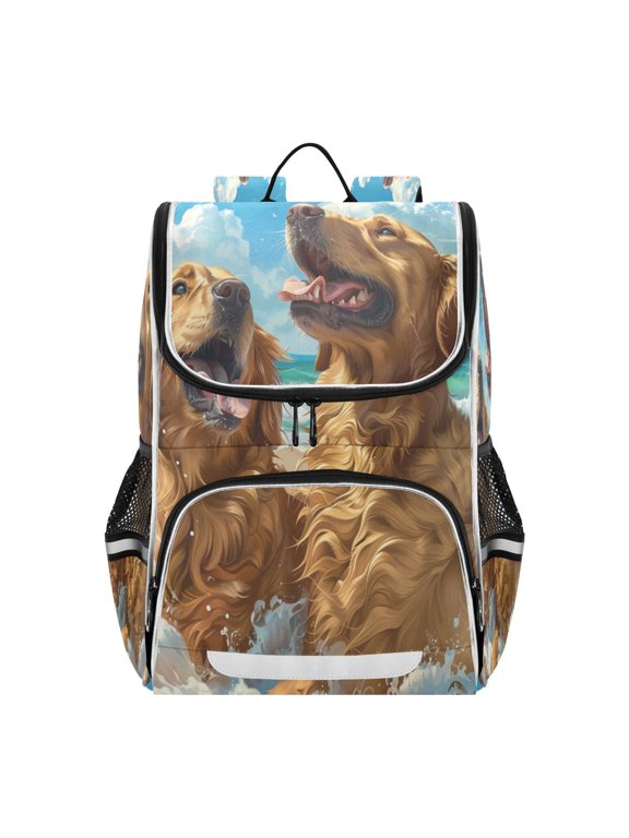 School Backpack Travel Bag Bookbags Bookbags Beach Buddies Having Fun Pattern