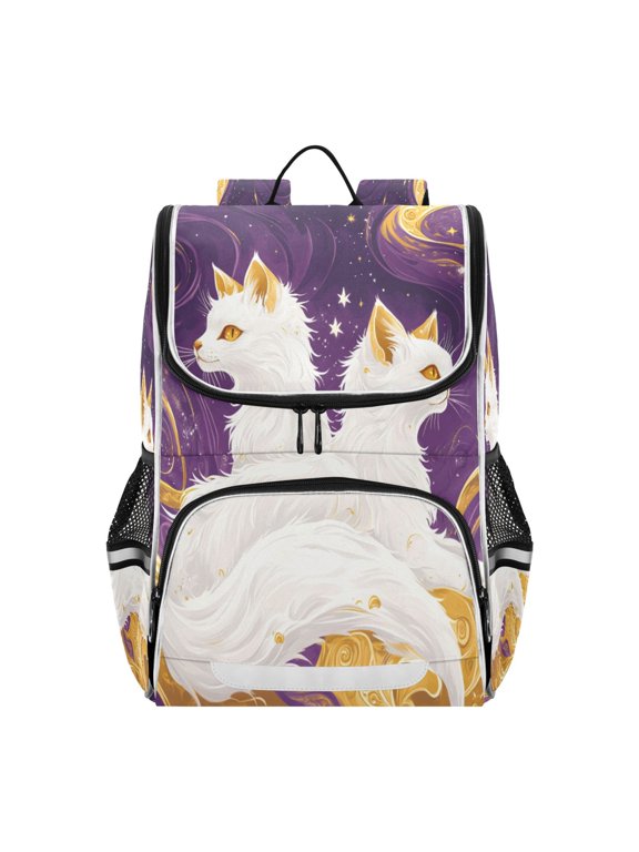 School Backpack Travel Bag Bookbags Bookbags Dance Of The Foxes Pattern