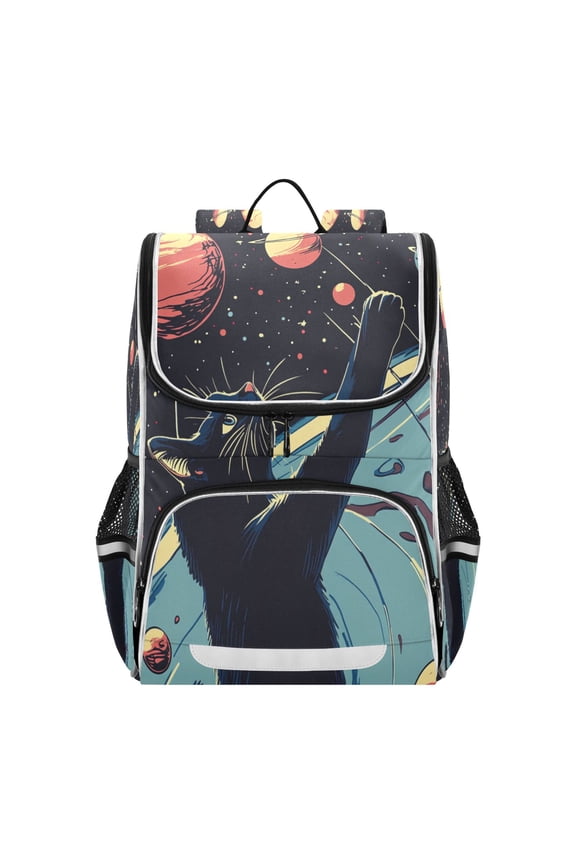 School Backpack Travel Bag Bookbags Bookbags Galactic Explorer Pattern