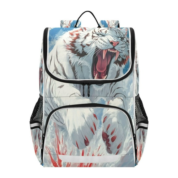 YAZAOO School Backpack Travel Bag Bookbags Bookbags Snowy Roar Pattern
