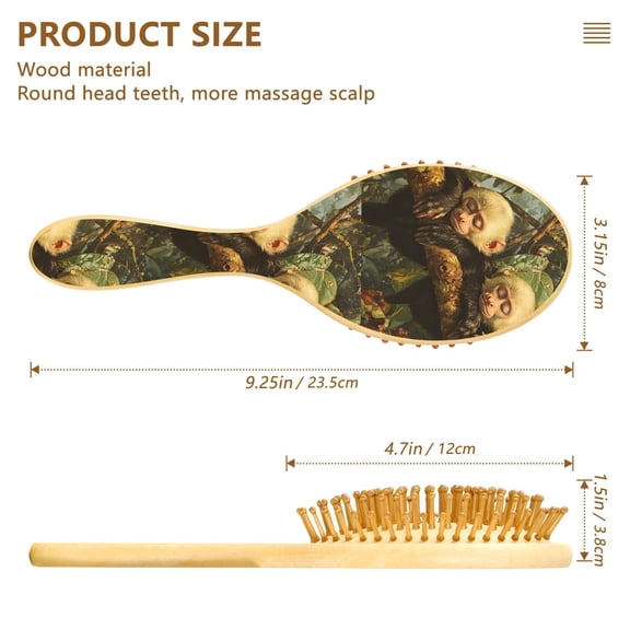 YAZAOO Soft Hair Brush Hair Comb Detangler Ffyy3_a_painting_of_two_white-faced_capuchin_monkeys_sleeping_o_5bb4b3b8-4367-4126-a5fe-c65e267e66fa Smoothing Hair Care Beauty Gift